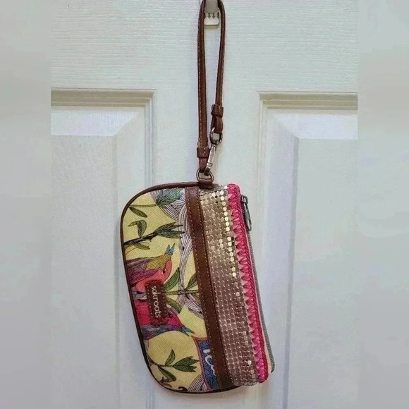 Sakroots Peace Wristlet/Make Up Bag (minor imperfections pictured) - Picture 1 of 7